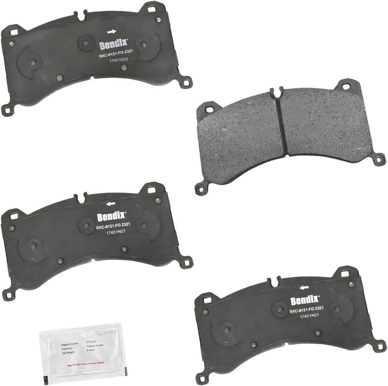 Bendix Priority1 CFC2321 Ceramic Front Brake Pads for Select Models Audi e-tron Quattro,e-tron S,e-tron Sportback,e-tron S Sportback,Q8 e-tron,Q8 e-tron Sportback,SQ8 e-tron,SQ8 e-tron Sportback - Image 1